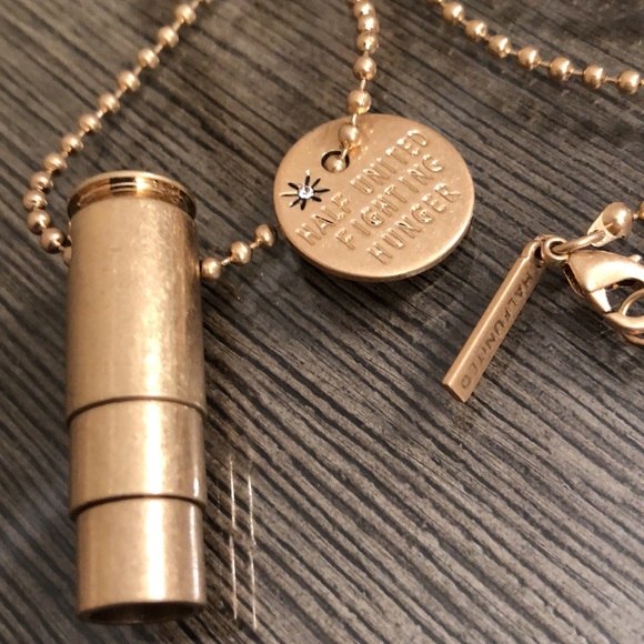 Classic - Fighting Hunger Necklace // Gold - Picture 3 of 14